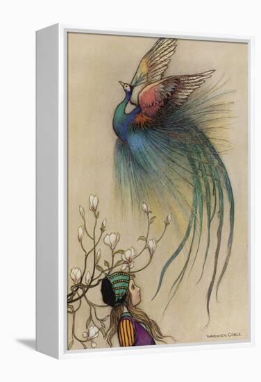 The Girl the Tree and the Bird of Paradise-Warwick Goble-Framed Premier Image Canvas