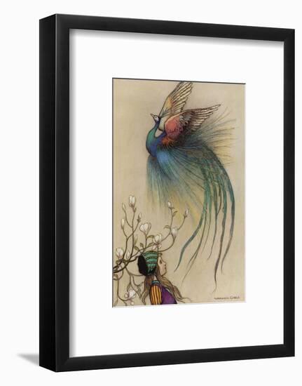 The Girl the Tree and the Bird of Paradise-Warwick Goble-Framed Photographic Print