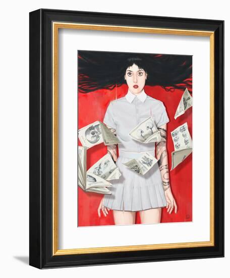 The Girl Who Knew Too Much-Alexander Grahovsky-Framed Premium Giclee Print