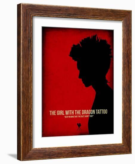 The Girl with a Dragon Tattoo-NaxArt-Framed Art Print