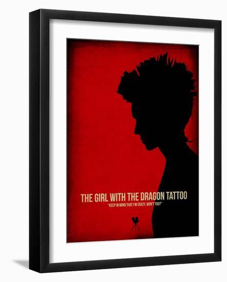 The Girl with a Dragon Tattoo-NaxArt-Framed Art Print