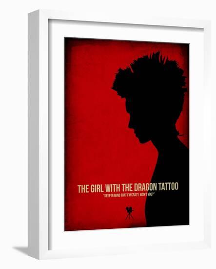 The Girl with a Dragon Tattoo-NaxArt-Framed Art Print