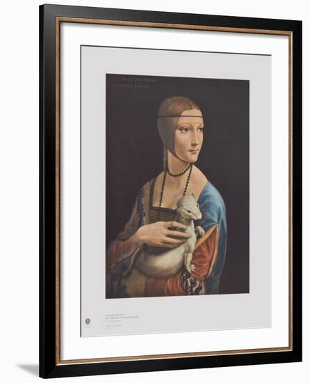 The Girl with the Ermine-Leonardo da Vinci-Framed Collectable Print