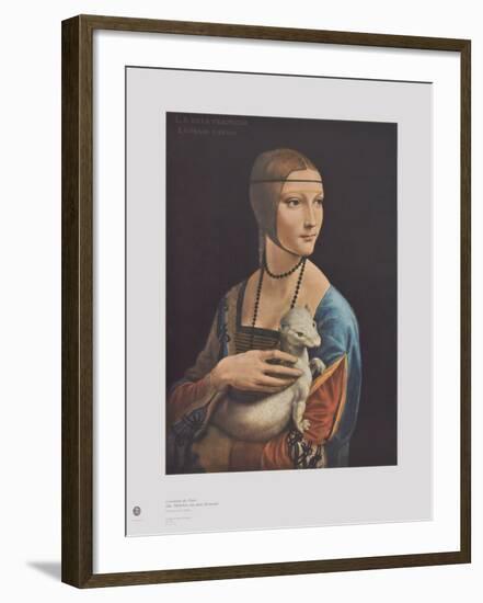 The Girl with the Ermine-Leonardo da Vinci-Framed Collectable Print