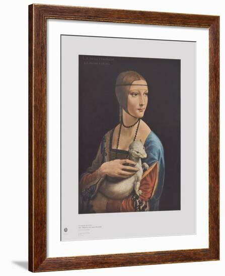 The Girl with the Ermine-Leonardo da Vinci-Framed Collectable Print