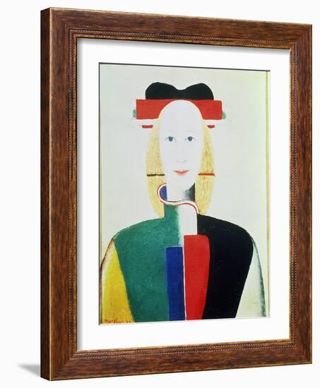 The Girl with the Hat-Kasimir Malevich-Framed Giclee Print