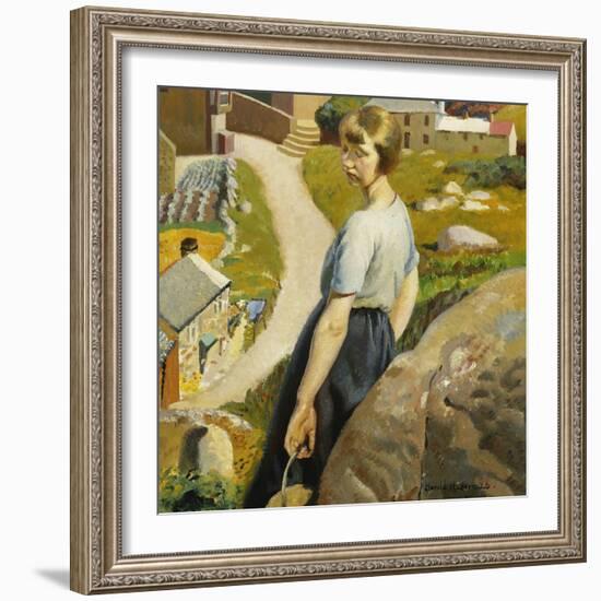 The Girl, Zennor-Harold Harvey-Framed Giclee Print