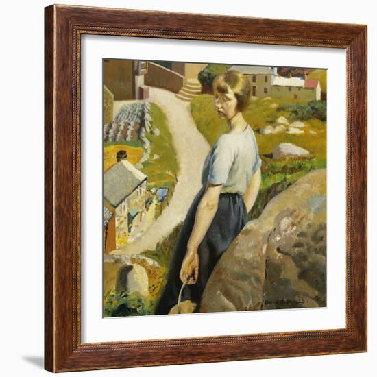 The Girl, Zennor-Harold Harvey-Framed Giclee Print