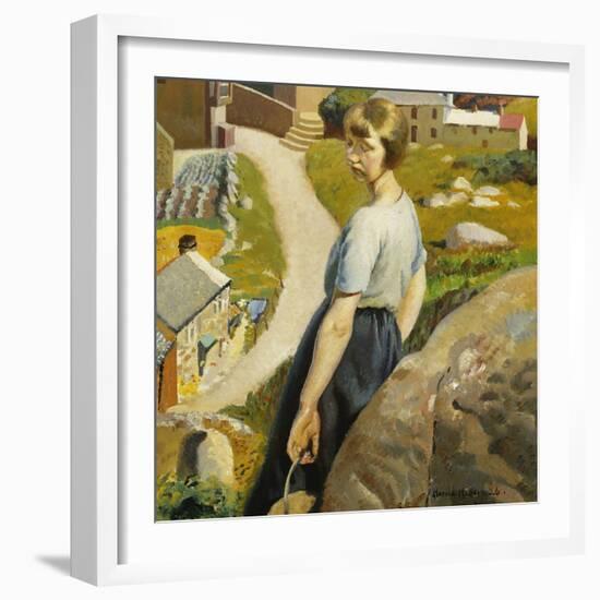 The Girl, Zennor-Harold Harvey-Framed Giclee Print