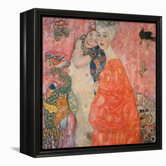 The Girlfriends, 1916/17-Gustav Klimt-Framed Premier Image Canvas