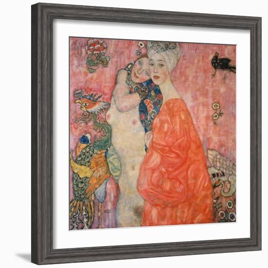 The Girlfriends, 1916/17-Gustav Klimt-Framed Giclee Print