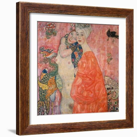 The Girlfriends, 1916/17-Gustav Klimt-Framed Giclee Print