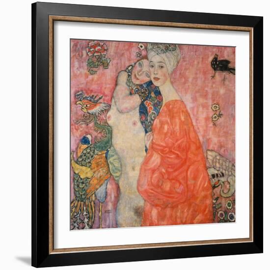 The Girlfriends, 1916/17-Gustav Klimt-Framed Giclee Print