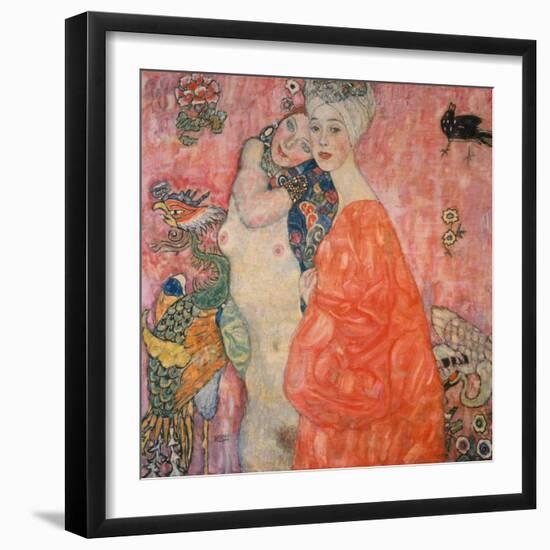 The Girlfriends, 1916/17-Gustav Klimt-Framed Giclee Print