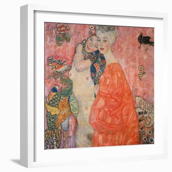 The Girlfriends, 1916/17-Gustav Klimt-Framed Giclee Print