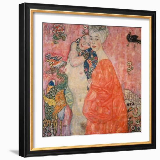 The Girlfriends, 1916/17-Gustav Klimt-Framed Giclee Print