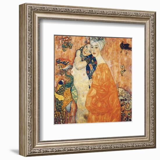 The Girlfriends-Gustav Klimt-Framed Premium Giclee Print