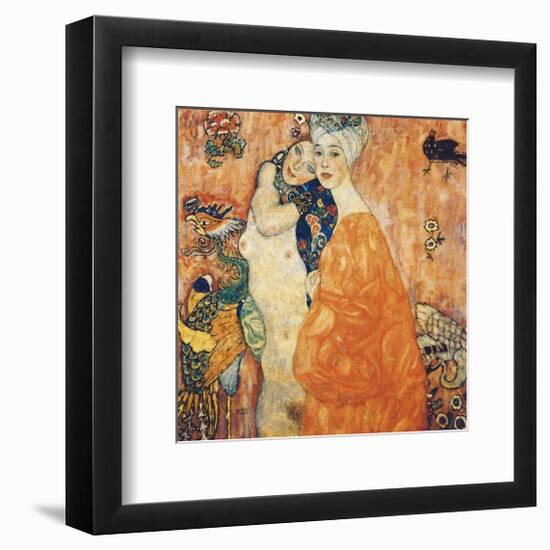The Girlfriends-Gustav Klimt-Framed Premium Giclee Print