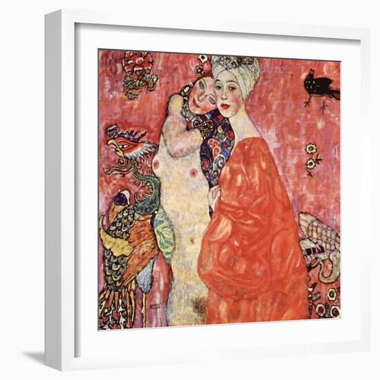 The Girlfriends-Gustav Klimt-Framed Premium Giclee Print