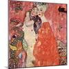 The Girlfriends-Gustav Klimt-Mounted Art Print