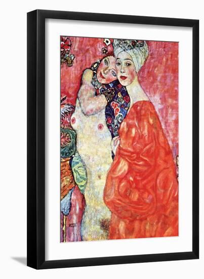 The Girlfriends-Gustav Klimt-Framed Art Print