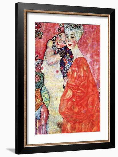 The Girlfriends-Gustav Klimt-Framed Art Print