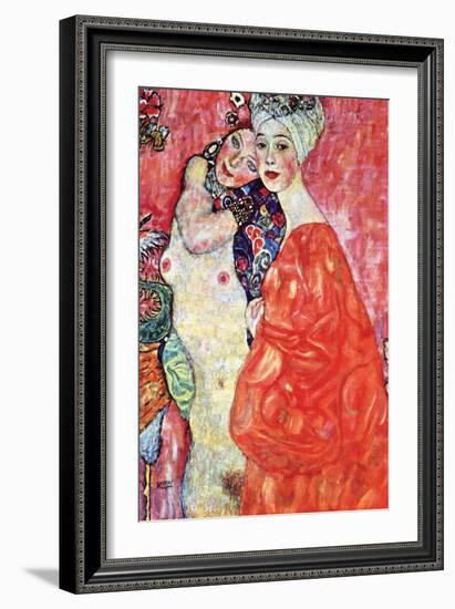 The Girlfriends-Gustav Klimt-Framed Art Print