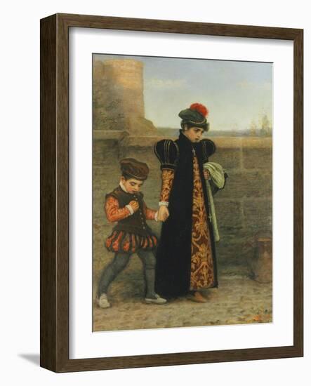 The Girlhood of Saint Theresa-John Everett Millais-Framed Giclee Print