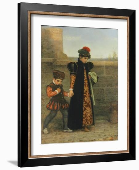 The Girlhood of Saint Theresa-John Everett Millais-Framed Giclee Print