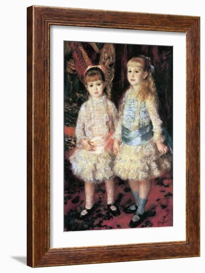 The Girls Cahen D'Anvers-Pierre-Auguste Renoir-Framed Art Print