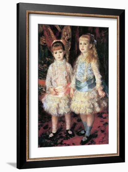 The Girls Cahen D'Anvers-Pierre-Auguste Renoir-Framed Art Print