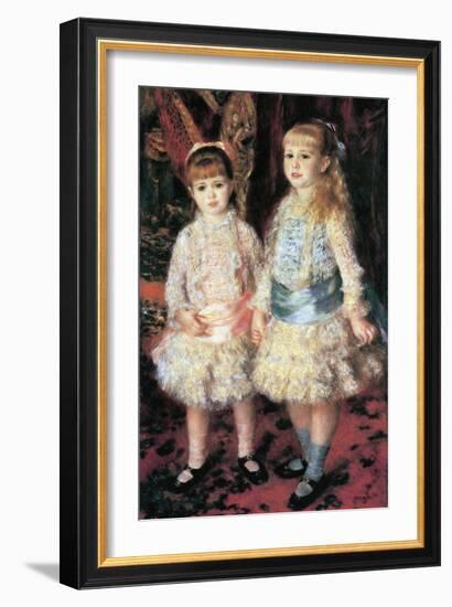 The Girls Cahen D'Anvers-Pierre-Auguste Renoir-Framed Art Print