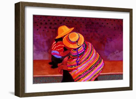 The Girls of Guatemala-John Newcomb-Framed Giclee Print