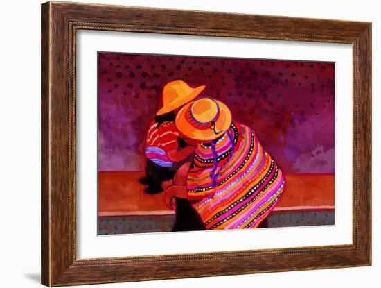 The Girls of Guatemala-John Newcomb-Framed Giclee Print