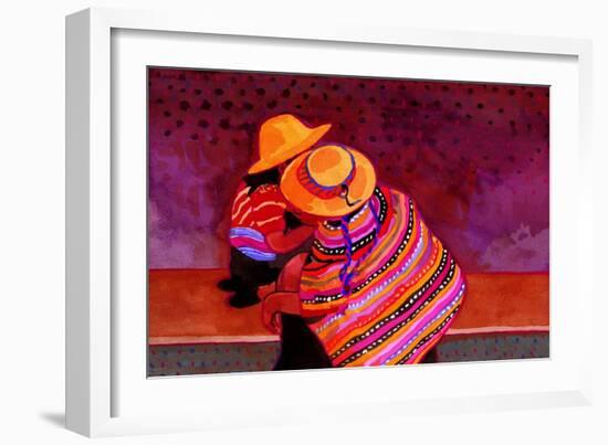 The Girls of Guatemala-John Newcomb-Framed Giclee Print