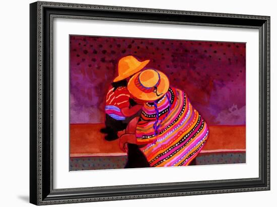 The Girls of Guatemala-John Newcomb-Framed Giclee Print