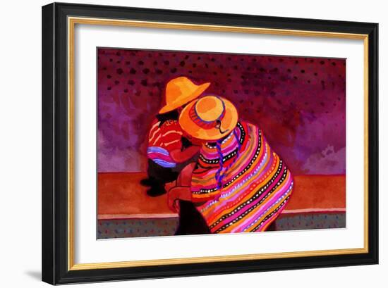 The Girls of Guatemala-John Newcomb-Framed Giclee Print