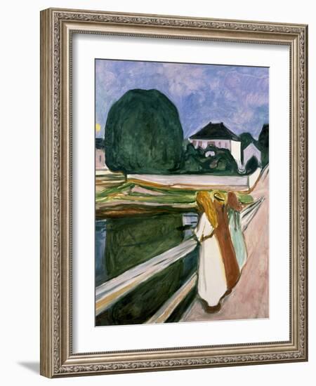 The Girls on the Pier, 1901-Edvard Munch-Framed Art Print