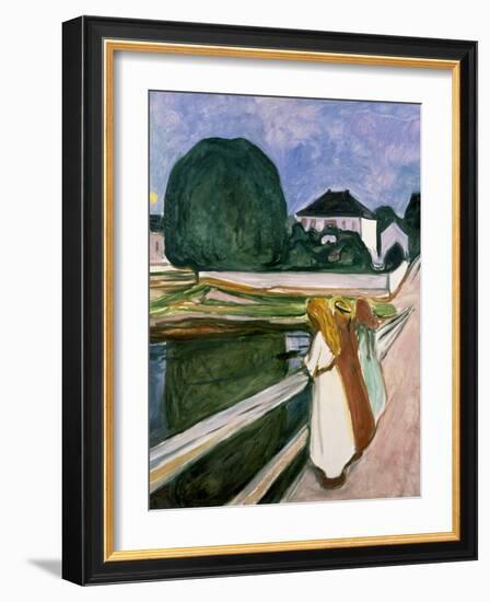 The Girls on the Pier, 1901-Edvard Munch-Framed Art Print