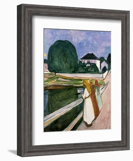 The Girls on the Pier, 1901-Edvard Munch-Framed Art Print