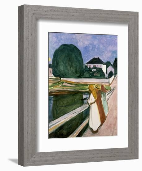 The Girls on the Pier, 1901-Edvard Munch-Framed Art Print