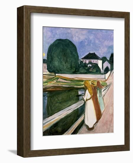 The Girls on the Pier, 1901-Edvard Munch-Framed Art Print