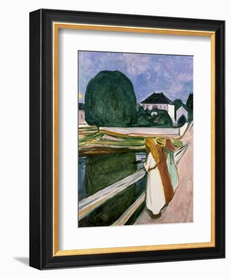 The Girls on the Pier, 1901-Edvard Munch-Framed Art Print