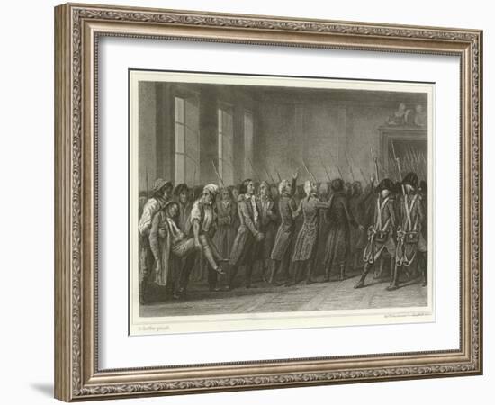 The Girondists Marched to Death-Ary Scheffer-Framed Giclee Print