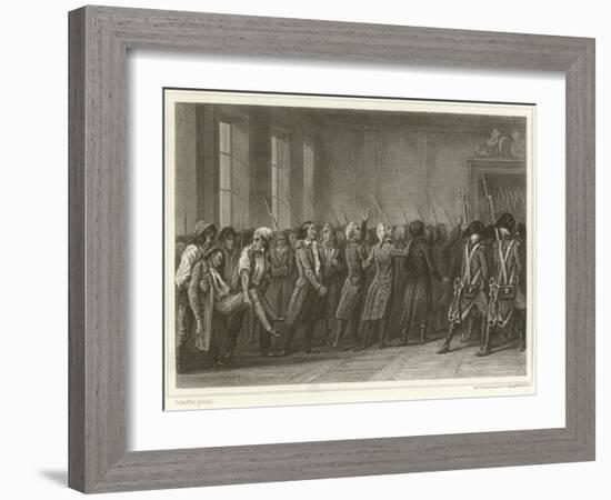 The Girondists Marched to Death-Ary Scheffer-Framed Giclee Print