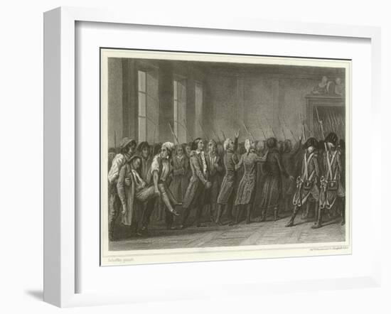 The Girondists Marched to Death-Ary Scheffer-Framed Giclee Print
