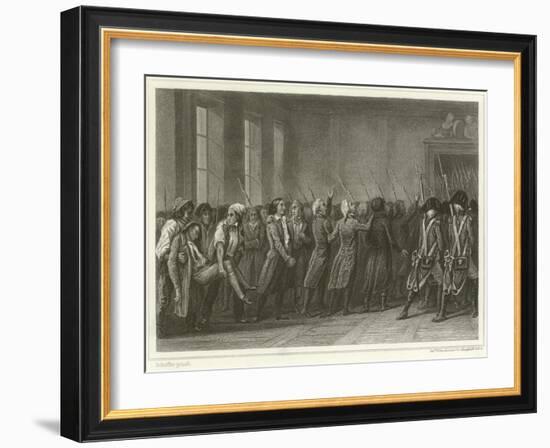 The Girondists Marched to Death-Ary Scheffer-Framed Giclee Print