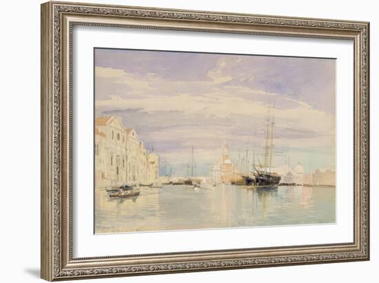 The Giudecca with S. Giorgio Maggiore, Venice, 1857-James Holland-Framed Giclee Print