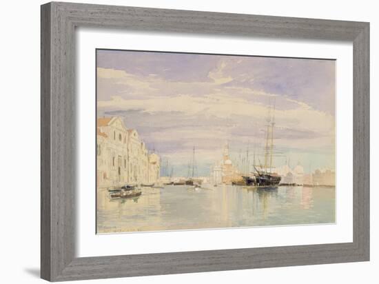 The Giudecca with S. Giorgio Maggiore, Venice, 1857-James Holland-Framed Giclee Print