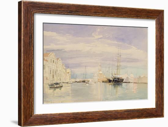 The Giudecca with S. Giorgio Maggiore, Venice, 1857-James Holland-Framed Giclee Print